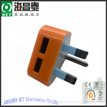 5V 3.1A Plug-in UK Mobile Phone Charger for Samsung